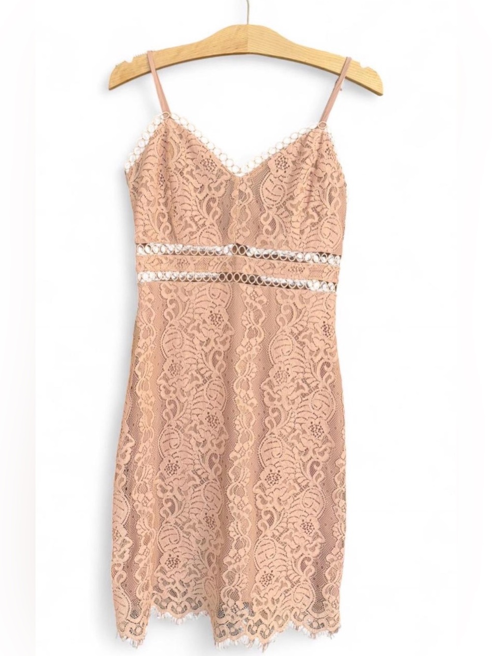 Light Pink Lace Storia Dress